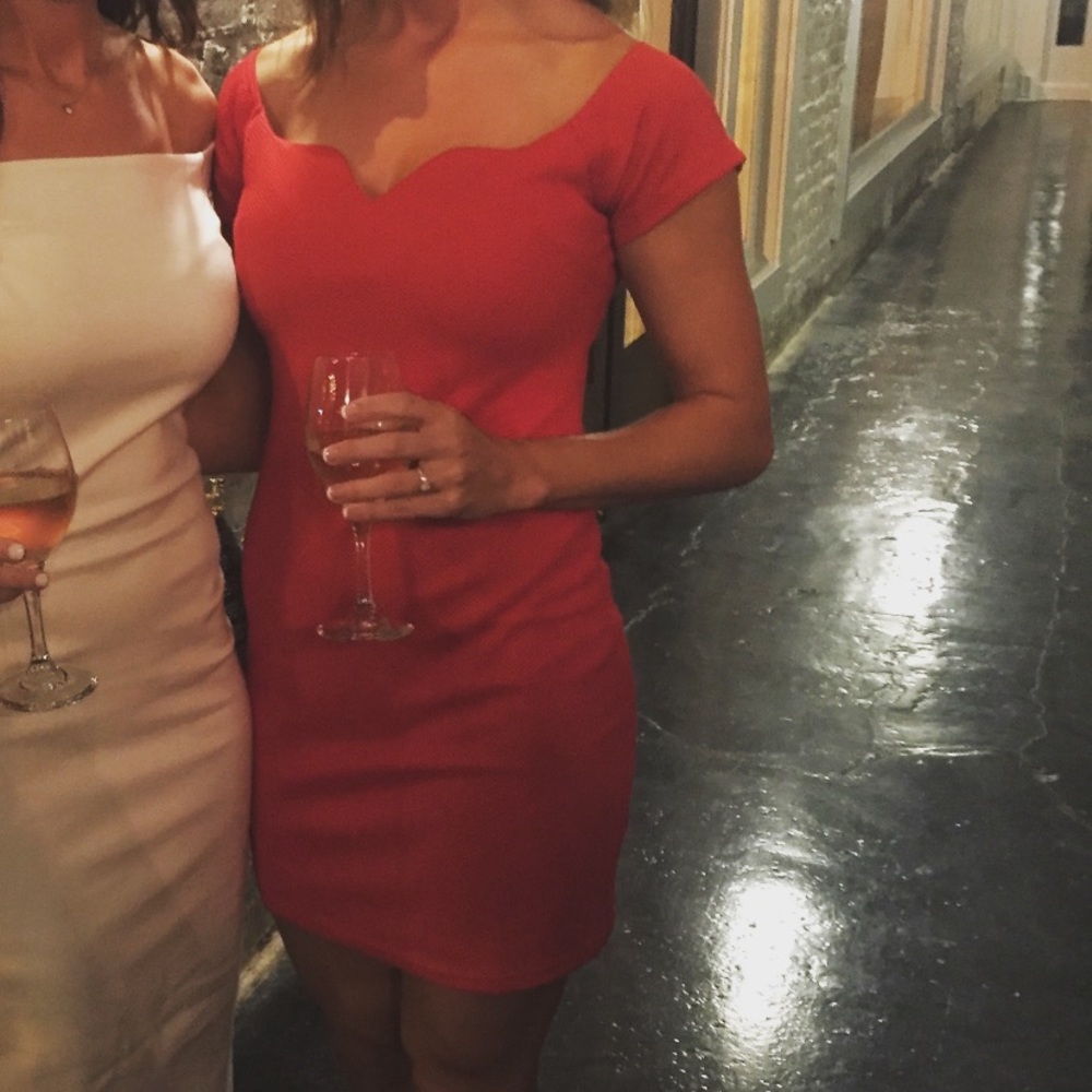 Red dress